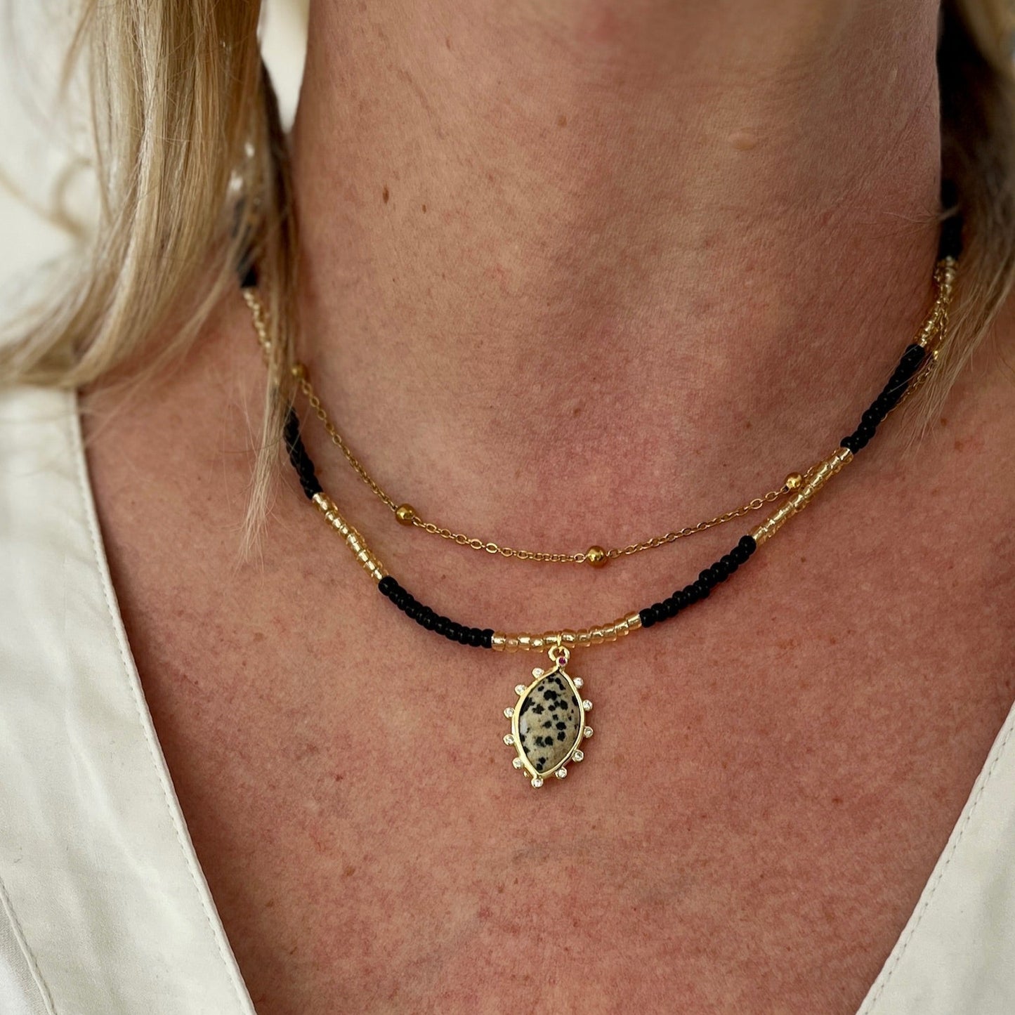 The Zara double necklace