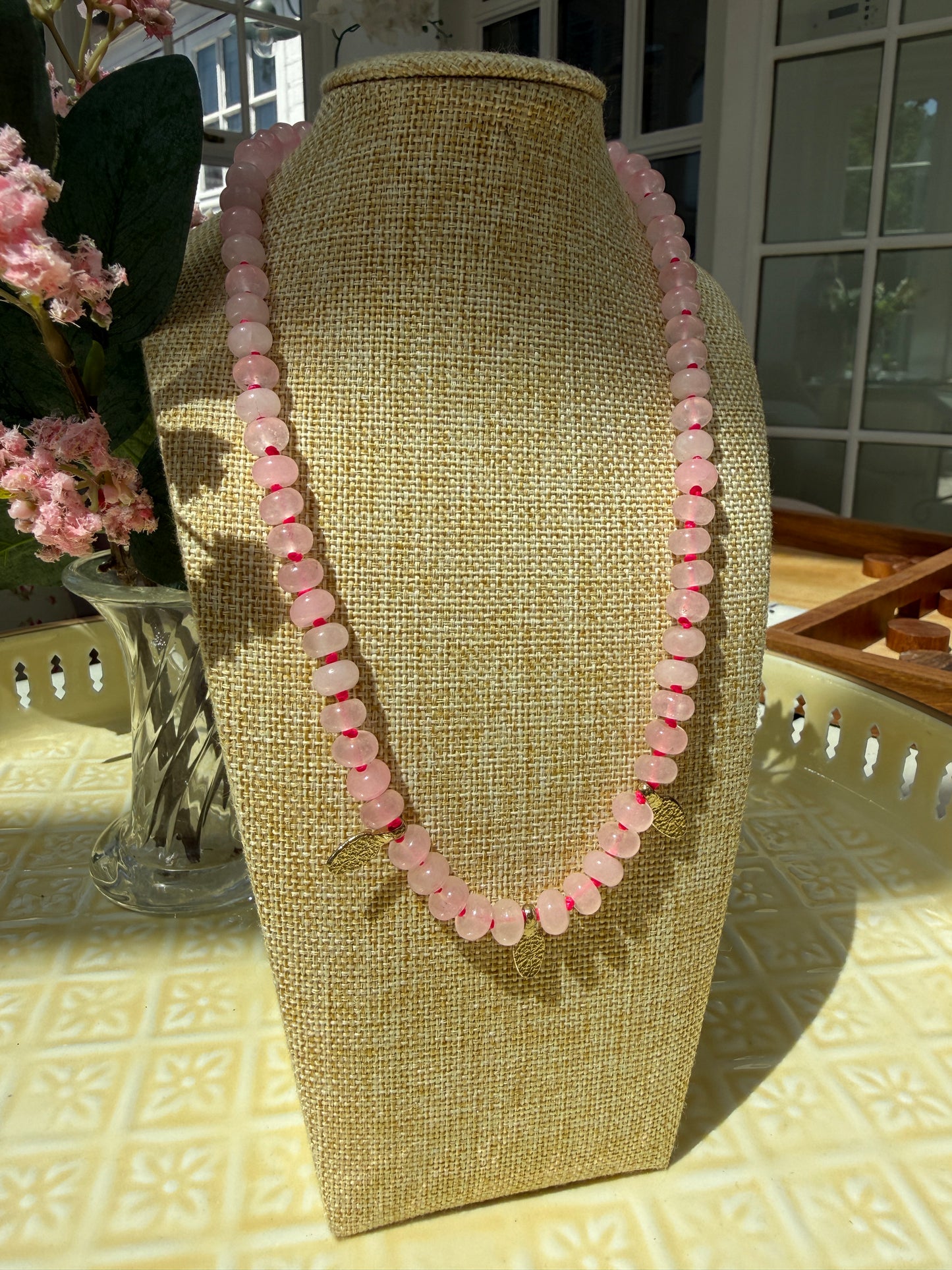 The Soraya strand with gold accents
