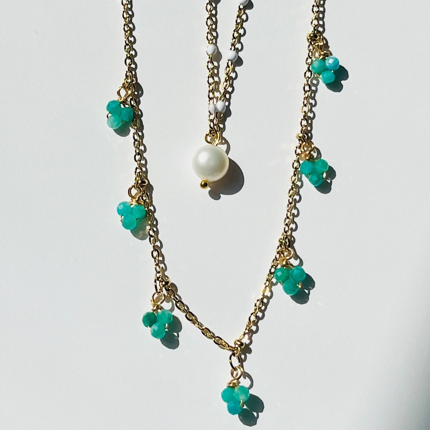 Enamel Drop Necklace