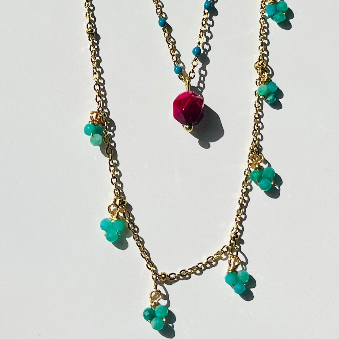 Enamel Drop Necklace