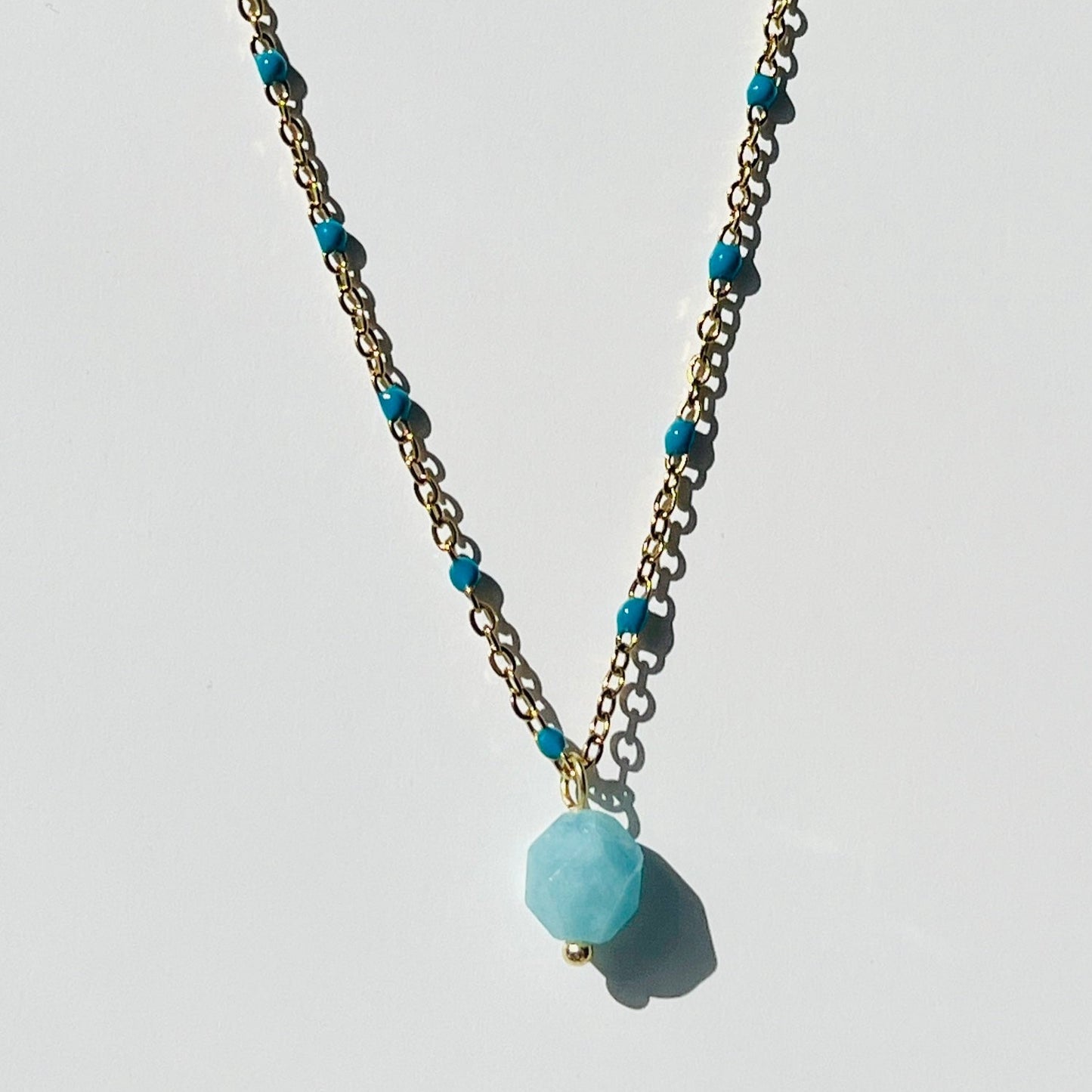 Enamel Drop Necklace