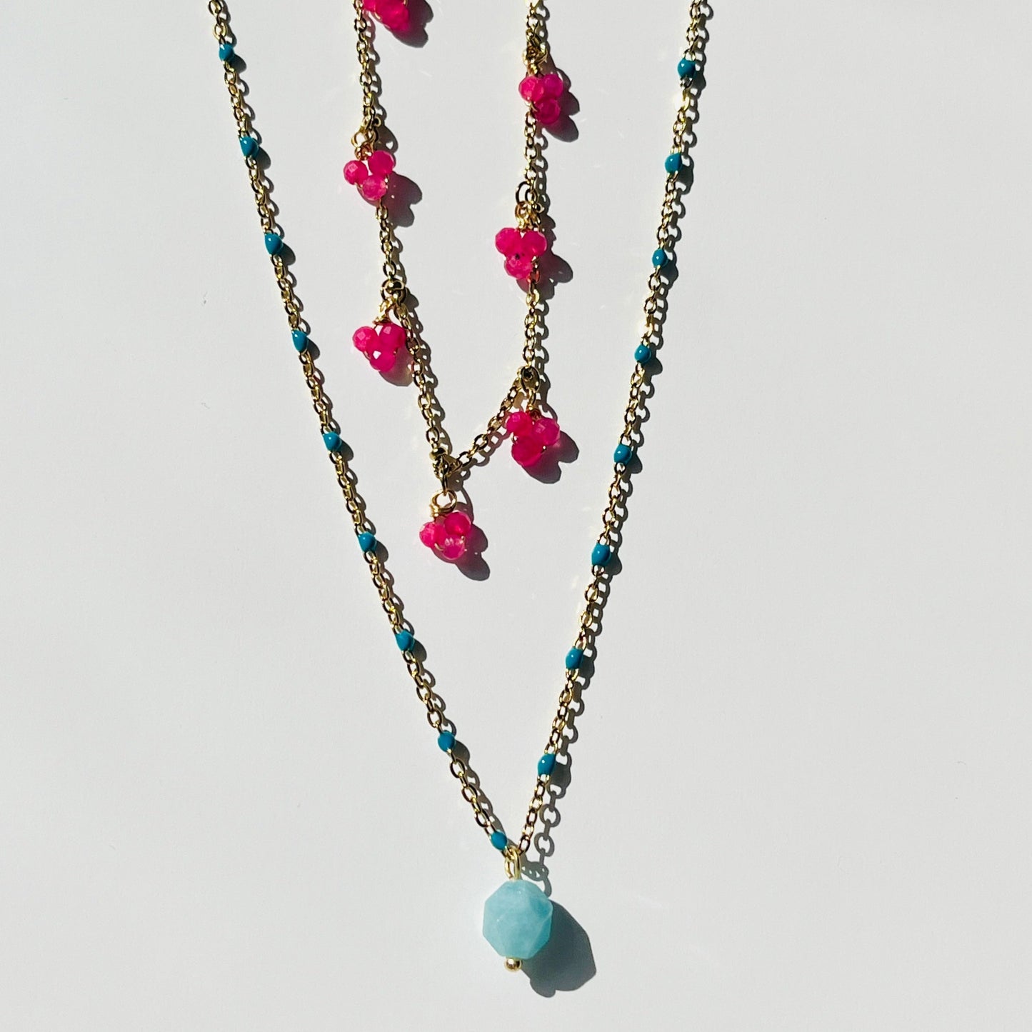 Enamel Drop Necklace