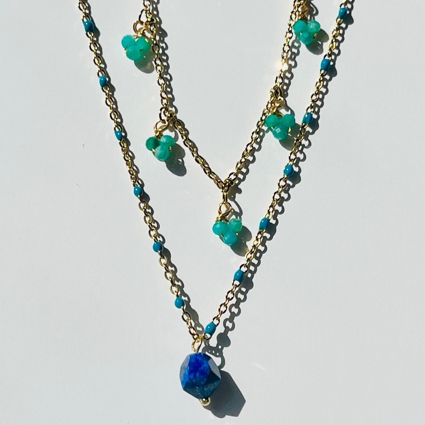 Enamel Drop Necklace