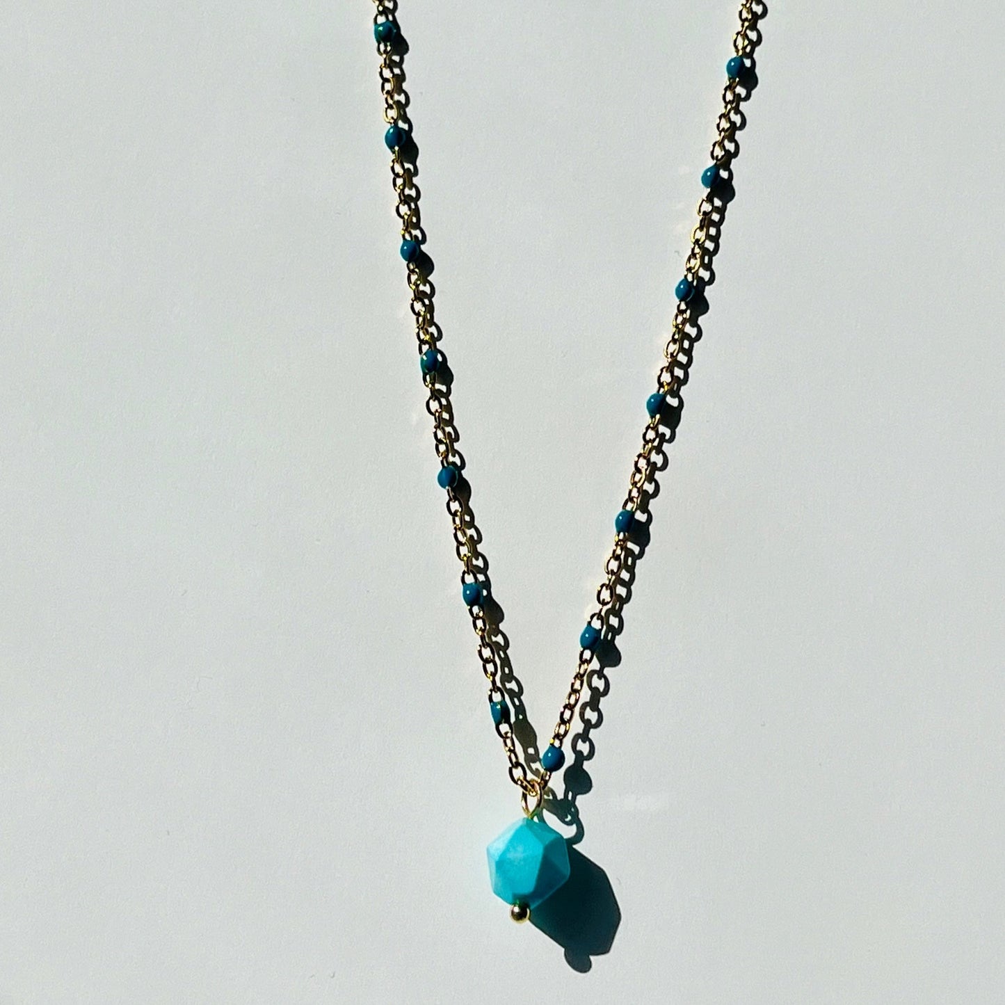 Enamel Drop Necklace