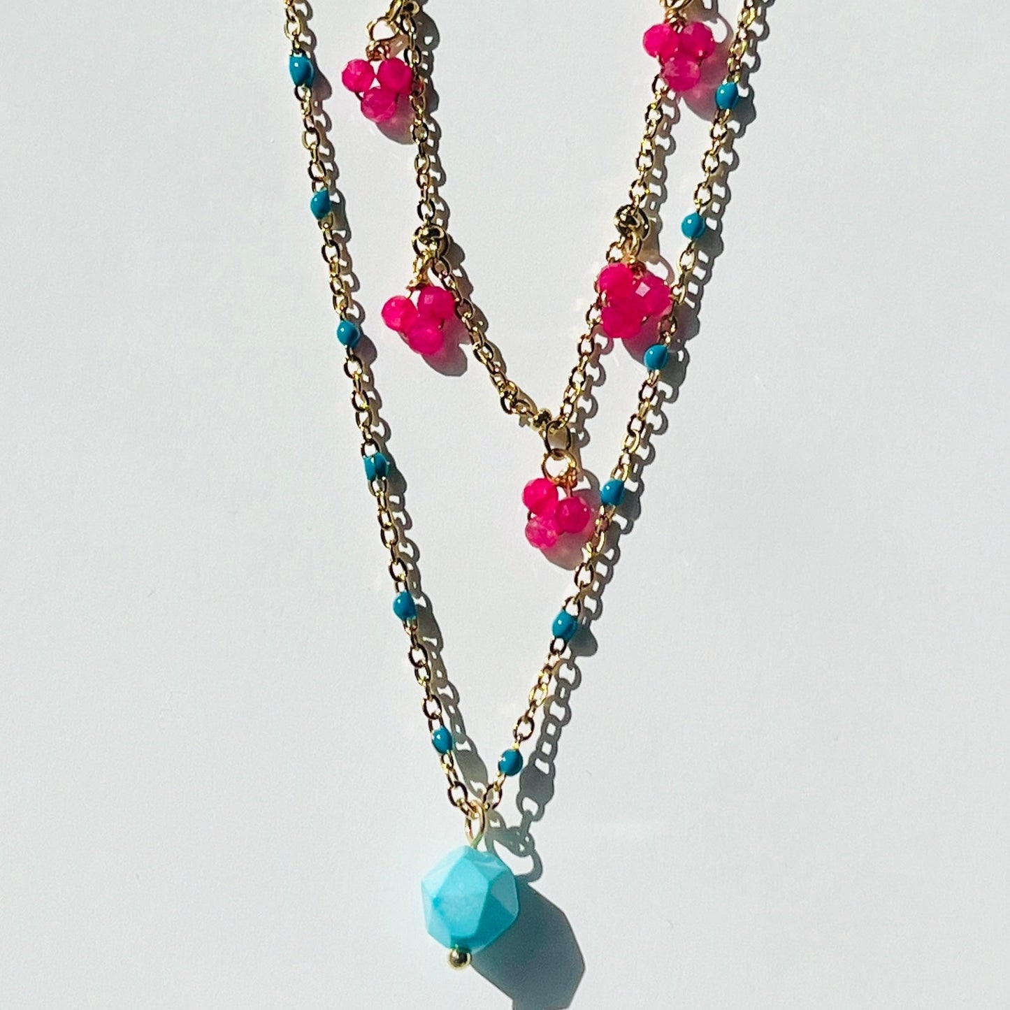 Enamel Drop Necklace