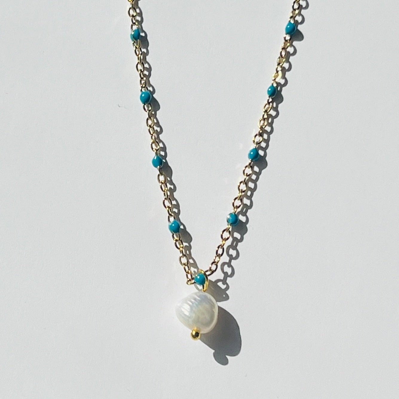 Enamel Drop Necklace