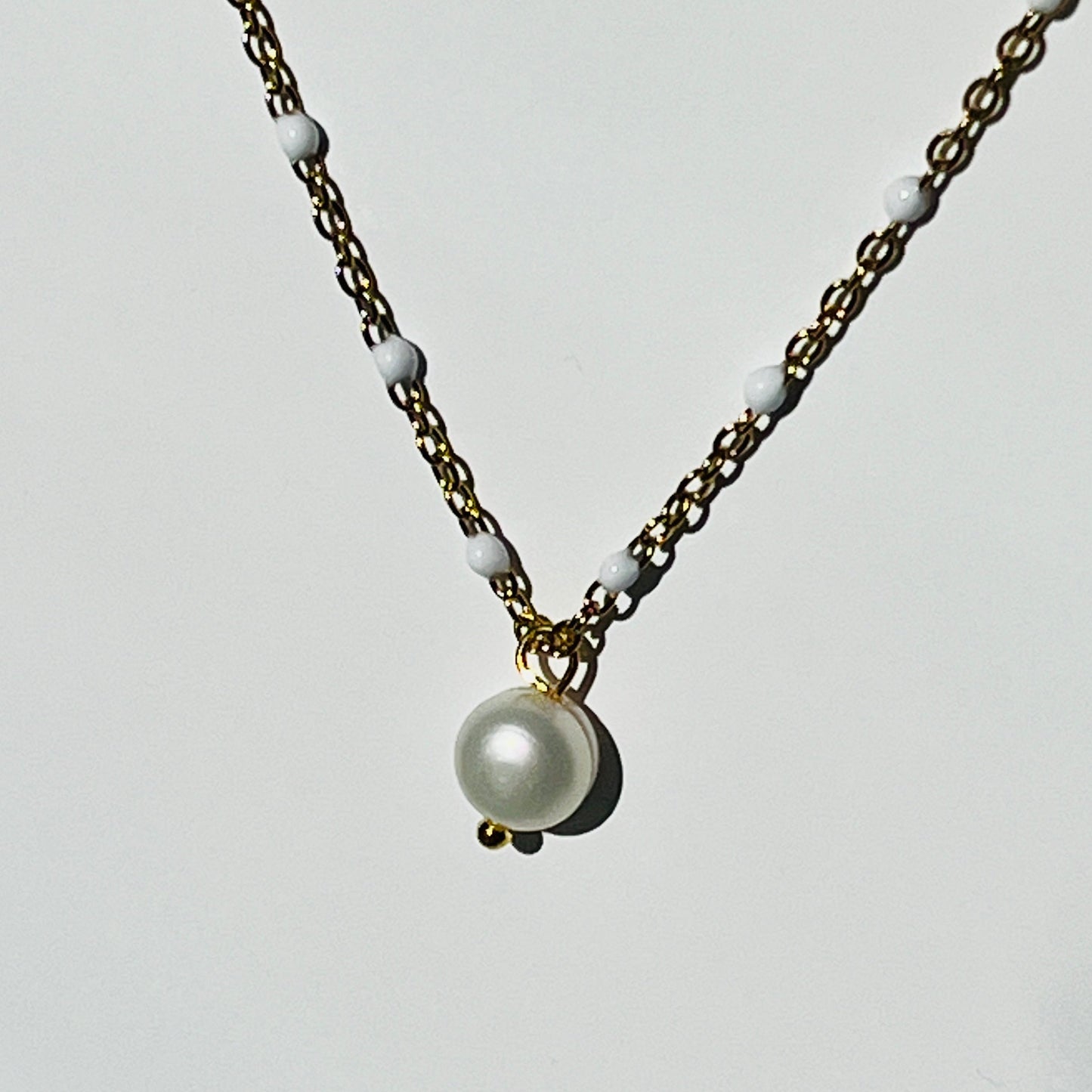 Enamel Drop Necklace