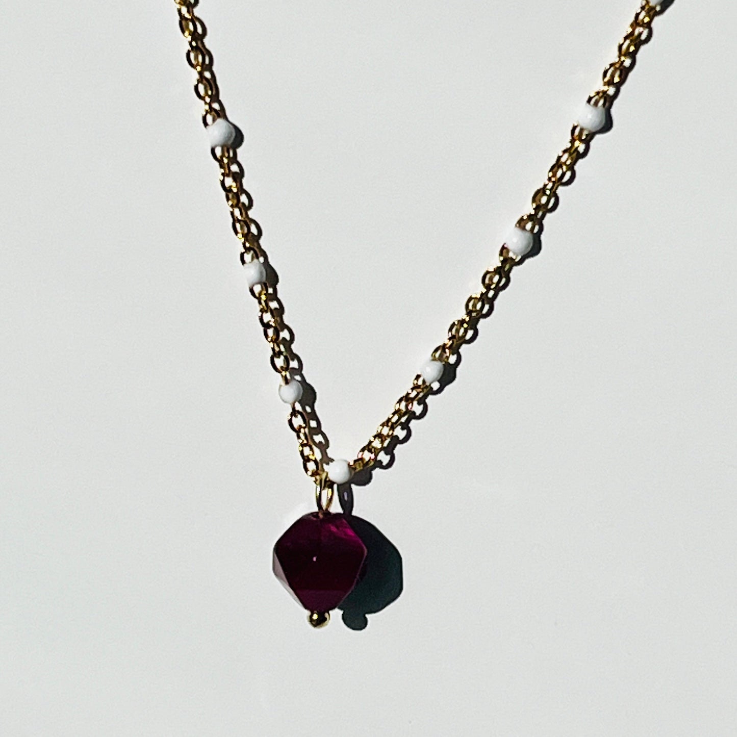 Enamel Drop Necklace