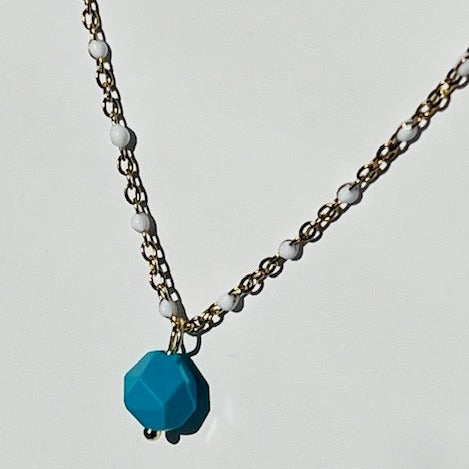 Enamel Drop Necklace